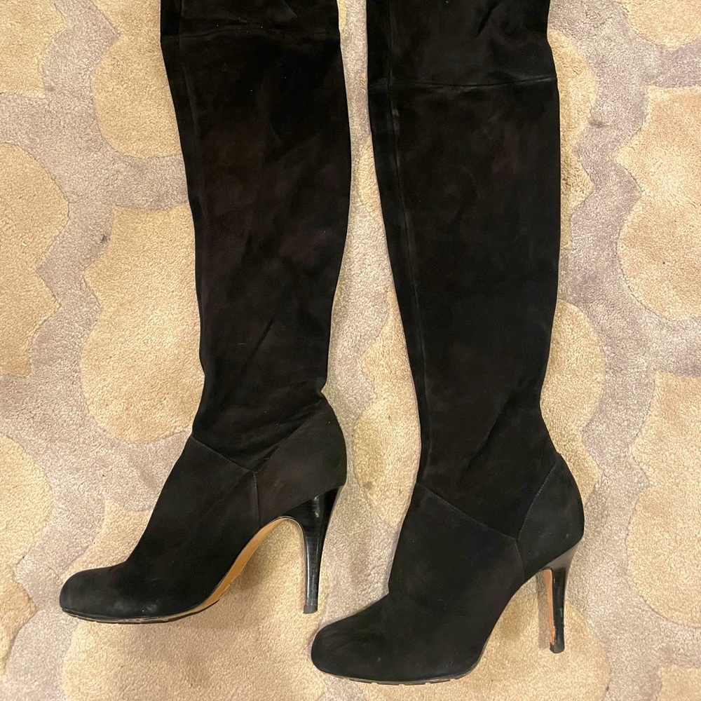 Cole Haan suede thigh high boots